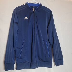 Adidas Condivo 18 Training Jacket Blue Soccer Track Jacket Women's Size Large